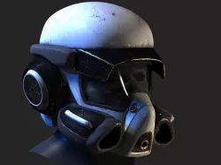 Helmet - scifi 3D model