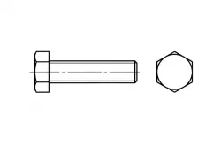 Hexagon head screw ISO 4017 (DIN 933)