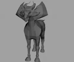 Horse Beast Dinosaur Dragon AAA Low-poly  3D model
