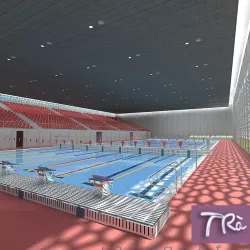 INDOOR OLIMPIC POOL 3D model