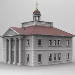 Ionic Building 3D model
