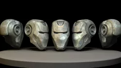 iron man robot helmet style for game character 3D model