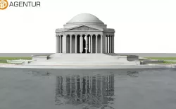 Jefferson Memorial in Washington 3D model