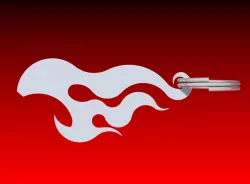 Key Chain Bottle Opener (Flame design)