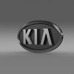 Kia motors logo 3D model
