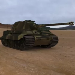 King Tiger WWII Tank 3D model