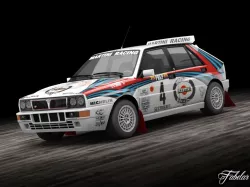 Lancia Delta Integrale Martini 3D model