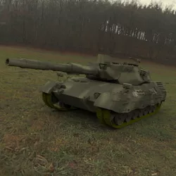 Leopard I Tank Studio Max 3D model
