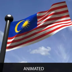 Malaysian Flag 3D model