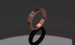 Mens Copper Ring