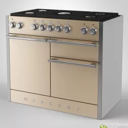 Mercury Gas Range Cooker 3D model