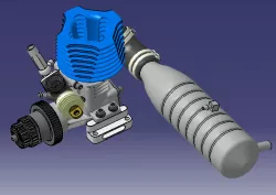 model piston engine