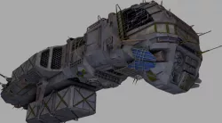 Morena smuggler ship Low-poly  3D model