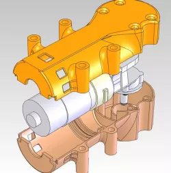 MOTOR WITH HOUSING