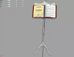 Music Reading Stand AAA Low-poly  3D model