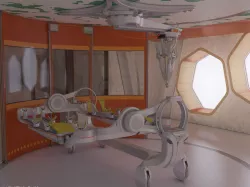 Neurotracer operating table Low-poly  3D model