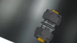 Nickel plated double nipple .