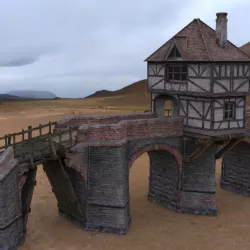 Norsca Bridge in 3ds obj and fbx formats 3D model