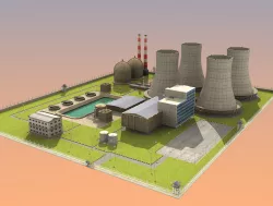 Nuclear Powerplant 3D model