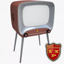 Old TV Retro TV 3D model
