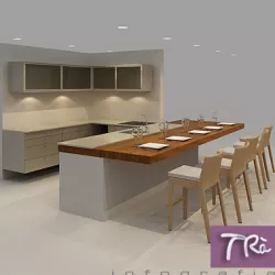 OPEN KITCHEN 3D model