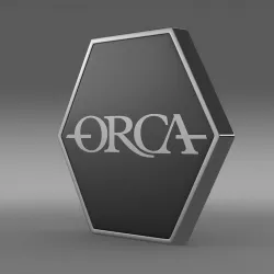 Orca logo 3D model