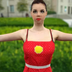 Polka Dot Girl Low-poly  3D model