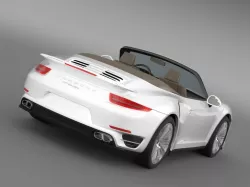 Porsche 911 Turbo Cabrio 2014 3D model