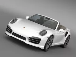 Porsche 911 Turbo S Cabrio 2014 3D model
