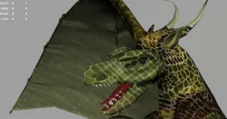 Puff The Magic Dragon AAA Low-poly  3D model