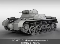 PzKpfw 1 - Panzer 1 - Ausf A 3D model