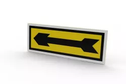 rotation direction arrow sticker