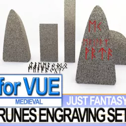 Runes Engraving Set 3D model