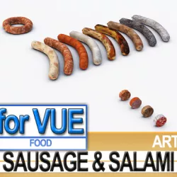 Sausage Salami A 3D model