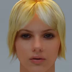 Scarlett Johansson Hair 3D model