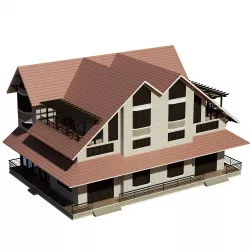 Semi Detached House 3D model