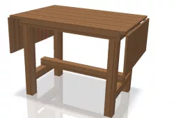 Side Flap Folding Kitchen Cutting Table
