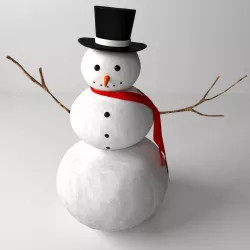 Snowman 3D model
