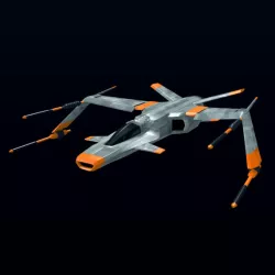 Spacecraft fighter 3D model