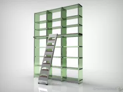 staircase to library