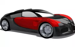 STEP version of the Bugatti Veyron