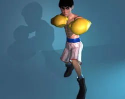 T Pose Punching Man Van Bram AAA Low-poly  3D model