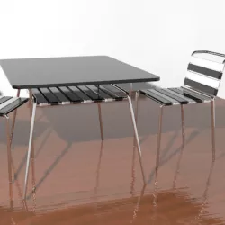 Table and Chair Set 3D model