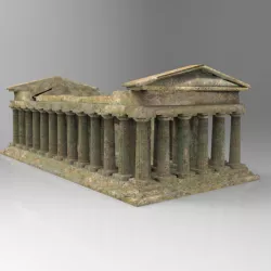 Temple for 3ds obj and fbx 3D model