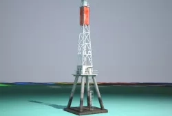 The Creal Reef Lighthouse Low poly Low-poly  3D model