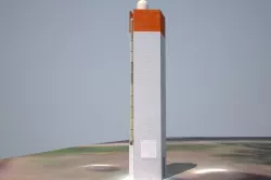 The New Burnett Heads Lighthouse Low poly 3D model