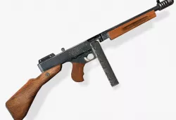 Thompson Submachine Gun Low-poly  3D model