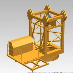 TOWER CRANE -Crane cabin segment-