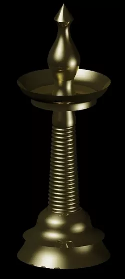 Traditional indian oil lamp