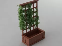 Trellis Planter 3D model